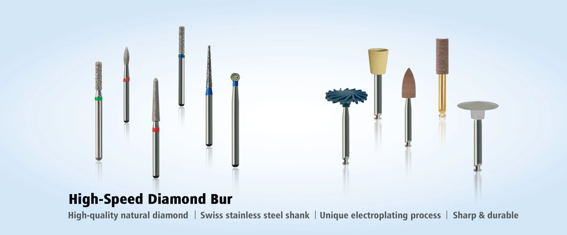 คุณภาพ คลินิกทันตกรรม-Diamond Burs (FG) โรงงาน