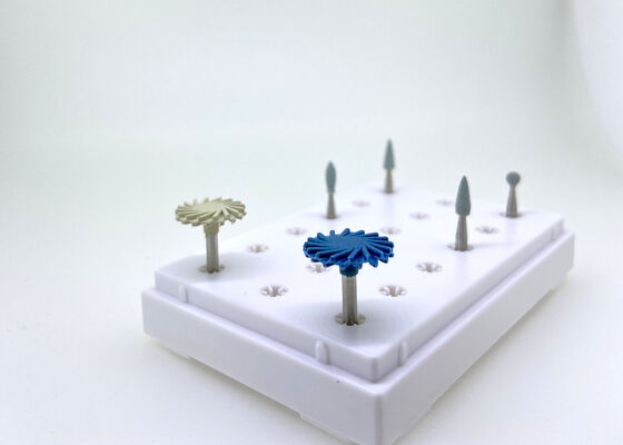 คุณภาพ  Abrasive Dental Polishing Kit / Diamond Finishing Bur RA Shank 10mm Diameter โรงงาน