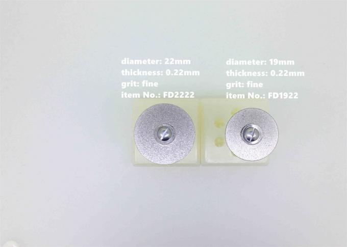 แผ่นตัดเพชรแบบยืดหยุ่นชุบ 0.22 มม. Zirconia Emax สำหรับ Porcelain 1