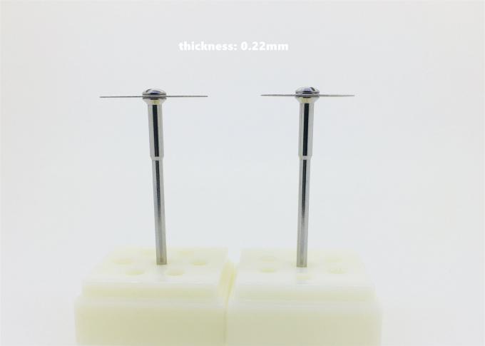 แผ่นตัดเพชรแบบยืดหยุ่นชุบ 0.22 มม. Zirconia Emax สำหรับ Porcelain 0