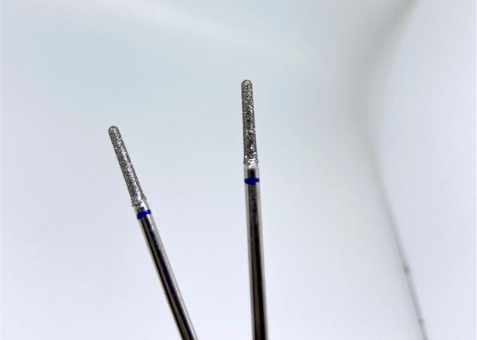 ชุบเคลือบเรียวปลายกลมเพชร Bur 2.35mm Abrasive ตัดล้อ 0