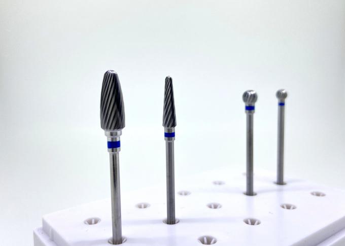 Burs ทันตกรรมเพชรที่ไม่เคลือบผิว HP Shank Tungsten Carbide Cutter Standard ขนาดกลาง 1