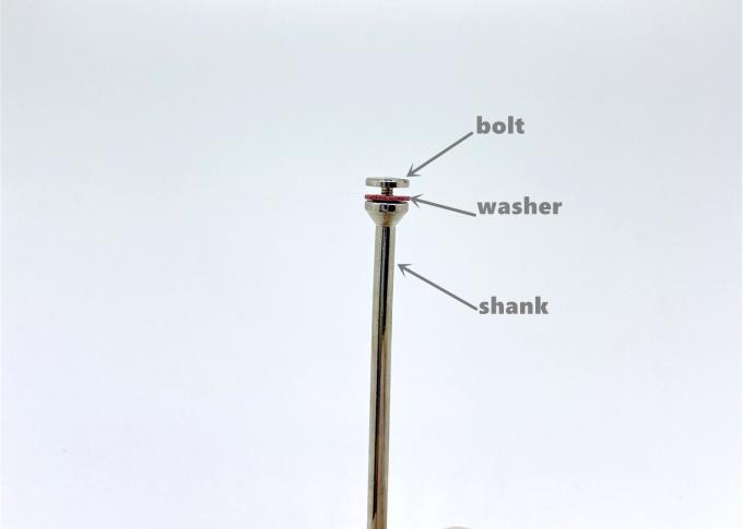 แผ่นเพชรทันตกรรมราคาประหยัด HP Shank Rotary 5.0mm Steel Ring Mandrels 0